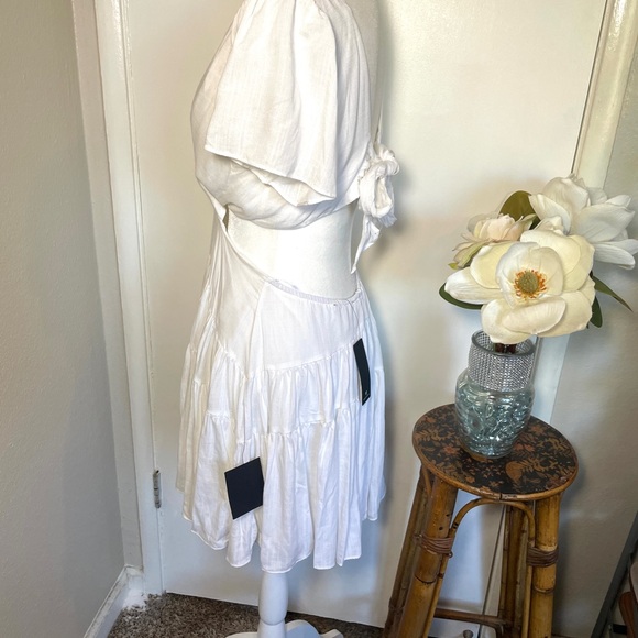 New Lulus Feeling the Sunshine White Tie-Back Flutter
Sleeve Mini Dress - Picture 11 of 12
